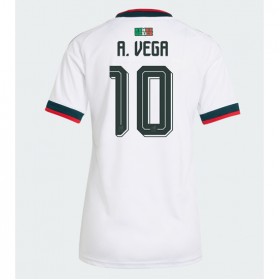 Mexico Alexis Vega #10 Borte skjorte til dame VM 2026 Kortermet